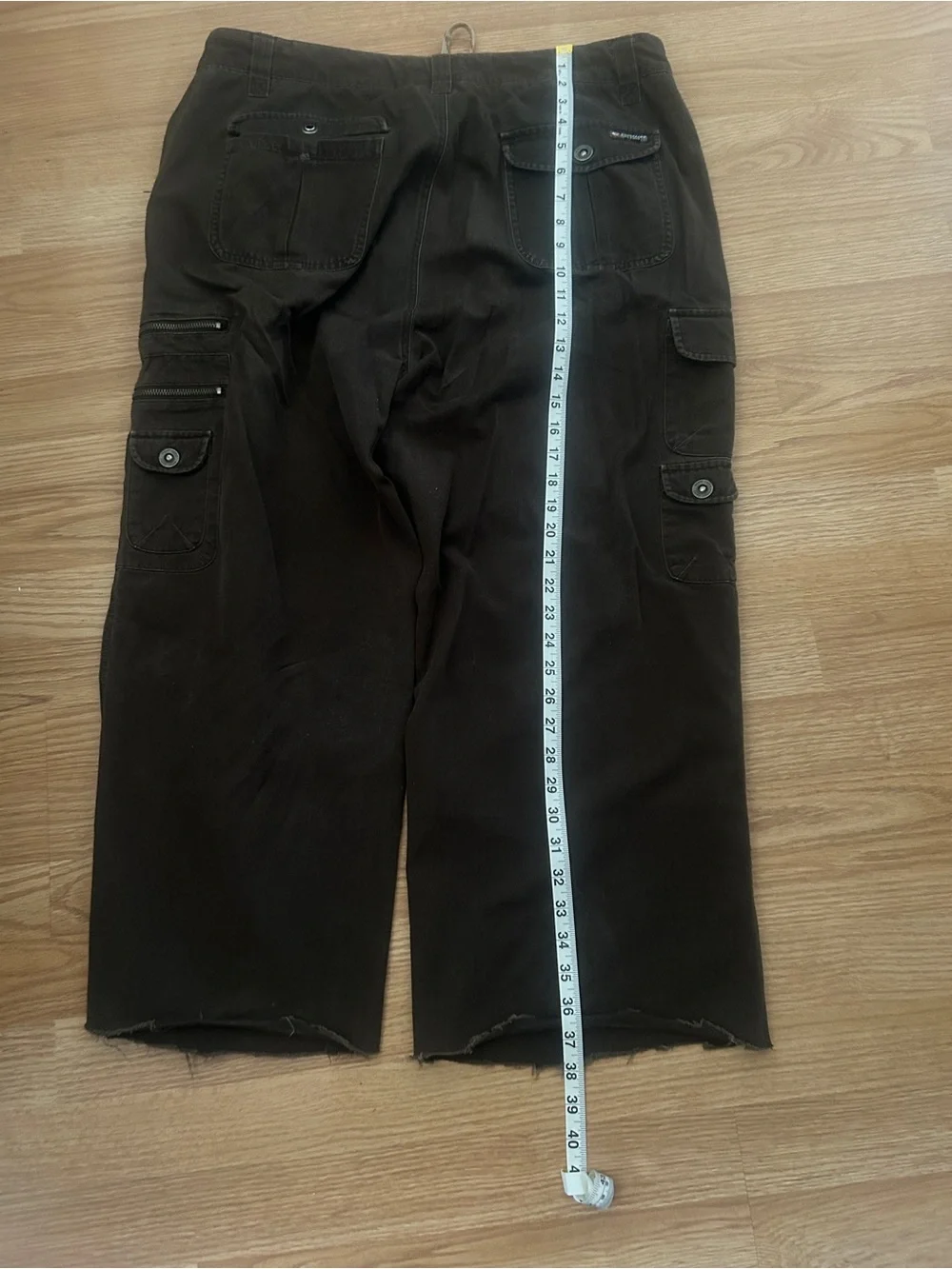 Point Zero Men's Brown Cargo Pants with Multi-Pocket Utility